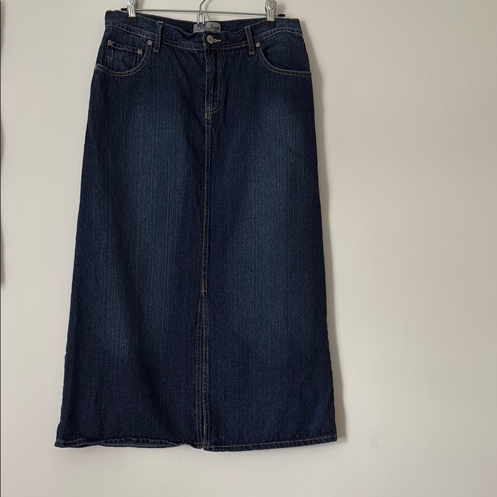 Denim Midi Skirt